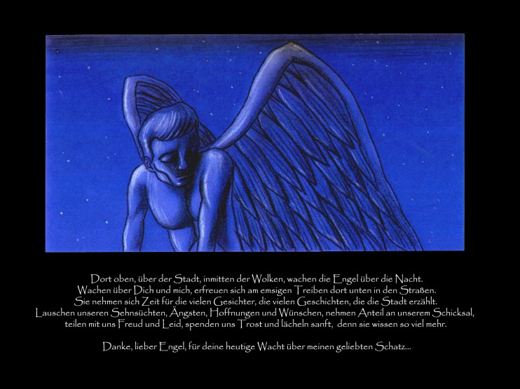 Der Engel-dort oben in den Wolken